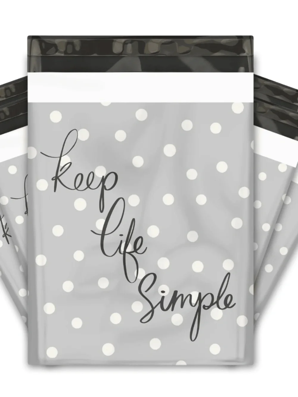 20 10x13 Polka Dots Designer Poly Mailers